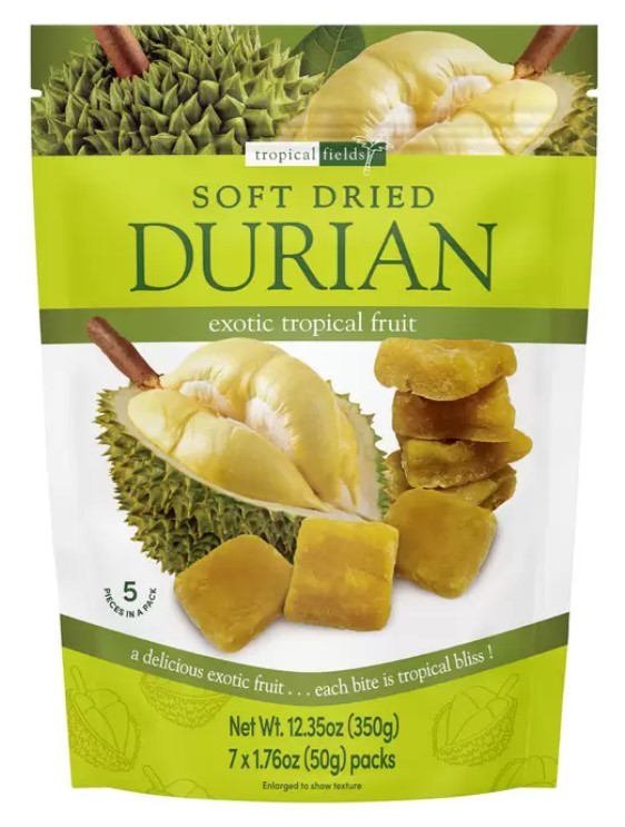 Tropical Fields Soft Dried Durian, 350g